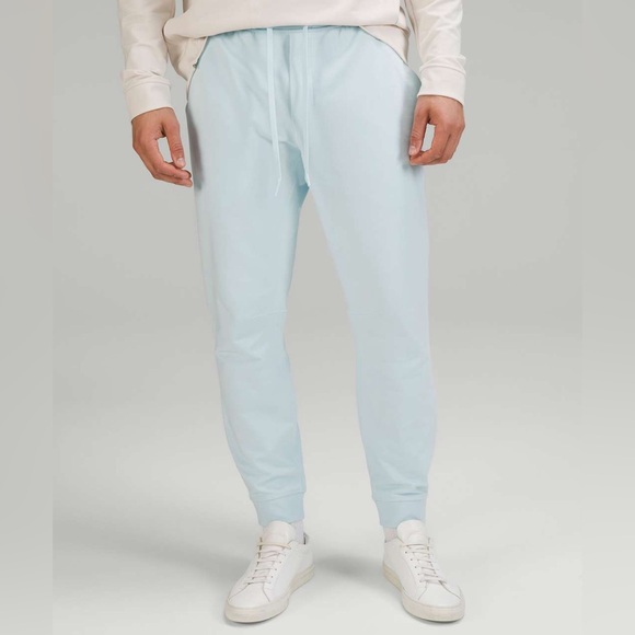 Lululemon City Sweat Jogger Powder Blue Men Size 2XL Stretch French Terry - Picture 1 of 10